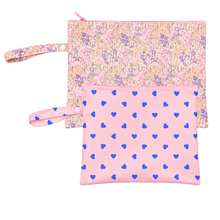 Load image into Gallery viewer, Blossom/Sweet Hearts Wet Bag Duo