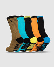 Load image into Gallery viewer, UNIT Men's React Bamboo Hi-Lux Socks - 5 Pack
