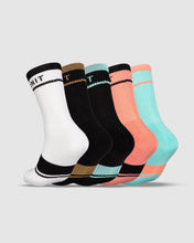 Load image into Gallery viewer, UNIT Equip Ladies Bamboo Hi-Lux Socks - 5 Pack