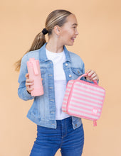 Load image into Gallery viewer, MontiiCo Medium Insulated Lunch Bag - Ripple Camellia