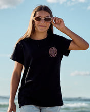 Load image into Gallery viewer, Girls Black SS Tee