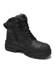 Load image into Gallery viewer, RotoFlex 8561 High Zip Side Safety Boot - Black