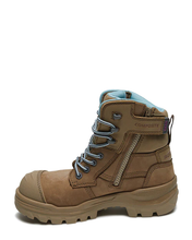 Load image into Gallery viewer, Womens RotoFlex 8863 High Zip Side Safety Boot - Stone