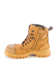 Load image into Gallery viewer, Style 992 Lace Up Zip Side Boot - Wheat