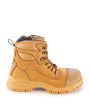 Load image into Gallery viewer, Style 992 Lace Up Zip Side Boot - Wheat