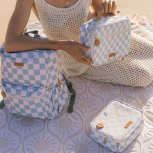 Load image into Gallery viewer, Sage Check Large Lunch Bag