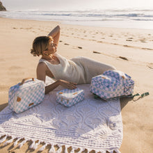 Load image into Gallery viewer, Sage Check Large Lunch Bag