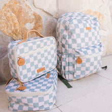 Load image into Gallery viewer, Sage Check Large Lunch Bag