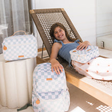 Load image into Gallery viewer, Sage Check Large Lunch Bag