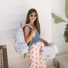 Load image into Gallery viewer, Sage Check Large Lunch Bag