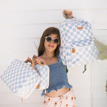 Load image into Gallery viewer, Sage Check Large Lunch Bag
