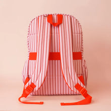 Load image into Gallery viewer, Fox and Fallow Strawberry Stripe backpack