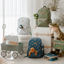 Load image into Gallery viewer, Sage Check Large Lunch Bag