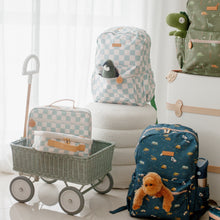 Load image into Gallery viewer, Sage Check Large Lunch Bag