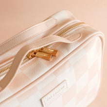 Load image into Gallery viewer, Salmon Check Cosmetic Bag