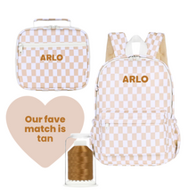 Load image into Gallery viewer, Caramel Check Campus School Backpack