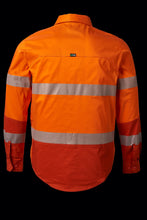 Load image into Gallery viewer, FXD Workwear  LSH.2T - HI-VIS TAPED 360-DEGREE STRETCH WORK SHIRT - ORANGE