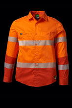 Load image into Gallery viewer, FXD Workwear  LSH.2T - HI-VIS TAPED 360-DEGREE STRETCH WORK SHIRT - ORANGE