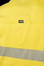 Load image into Gallery viewer, FXD Workwear  LSH.2T - HI-VIS TAPED 360-DEGREE STRETCH WORK SHIRT - YELLOW