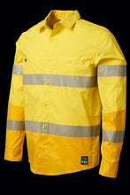 Load image into Gallery viewer, FXD Workwear  LSH.2T - HI-VIS TAPED 360-DEGREE STRETCH WORK SHIRT - YELLOW