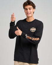 Load image into Gallery viewer, Tiki Captain Black LS Tee
