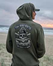 Load image into Gallery viewer, Hueys Pirate Hoodie Olive