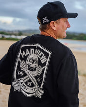 Load image into Gallery viewer, AHOY FKRS SHIELD CREW BLACK