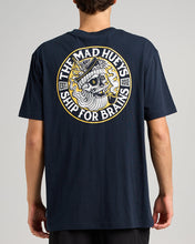 Load image into Gallery viewer, SHIP FOR BRAINS SS TEE - NAVY