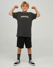 Load image into Gallery viewer, SURFING HUEYS | YOUTH SS TEE - VINTAGE BLACK