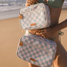 Load image into Gallery viewer, Sage Check Large Lunch Bag