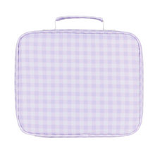 Load image into Gallery viewer, Lilac Gingham Junior Insulated Lunch Bag + Ice Pack