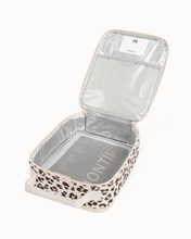 Load image into Gallery viewer, MontiiCo Large Insulated Lunch Bag - Cream Leopard