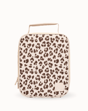 Load image into Gallery viewer, MontiiCo Large Insulated Lunch Bag - Cream Leopard