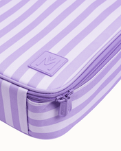 Load image into Gallery viewer, MontiiCo Large Insulated Lunch Bag - Lilac Stripe