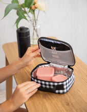 Load image into Gallery viewer, Mini Insulated Lunch Bag Black Gingham
