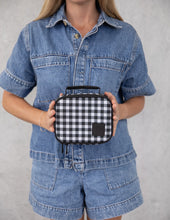 Load image into Gallery viewer, Mini Insulated Lunch Bag Black Gingham
