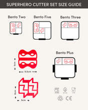 Load image into Gallery viewer, MONTII Lunch Punch Sandwich Cutters - Superhero