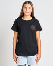 Load image into Gallery viewer, Girls Black SS Tee