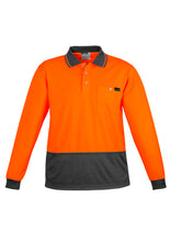 Load image into Gallery viewer, ZH410 SYZMIK Mens Hi Vis Comfort Back Long Sleeve Polo