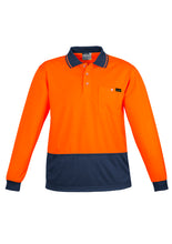 Load image into Gallery viewer, ZH410 SYZMIK Mens Hi Vis Comfort Back Long Sleeve Polo