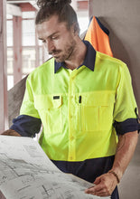 Load image into Gallery viewer, ZW468 SYZMIK  Mens Hi Vis Outdoor Long Sleeve Shirt