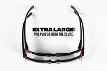 Load image into Gallery viewer, HEATWAVE XL VISE SUNGLASSES: Black x Clear Lens
