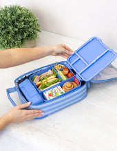 Load image into Gallery viewer, MontiiCo Large Insulated Lunch Bag - Splash Stripe
