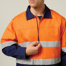 Load image into Gallery viewer, Durable Hi-Vis Cotton Drill Taped Jacket for Work Safety