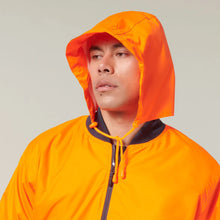 Load image into Gallery viewer, Core Hi-Vis 2 Tone Taped Waterproof Bomber Jacket Y06675 - Orange/Navy