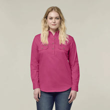 Load image into Gallery viewer, Womens Heritage Closed Front Drill Shirt - Hot Pink