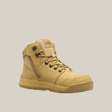 Load image into Gallery viewer, Women's Evolution Lace Up & Side Zip 5" Steel Toe Safety Boot - Wheat