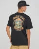 Load image into Gallery viewer, CAUGHT FK ALL SKULL | SS TEE - BLACK
