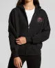 Load image into Gallery viewer, H SERIES SPLIT | WOMENS HOODED ZIP THRU - VINTAGE BLACK : H226W08006
