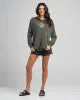 Load image into Gallery viewer, HIGH SEAS HUEYS |WOMENS HOODED PULLOVER - CHARCOAL : H226W08004
